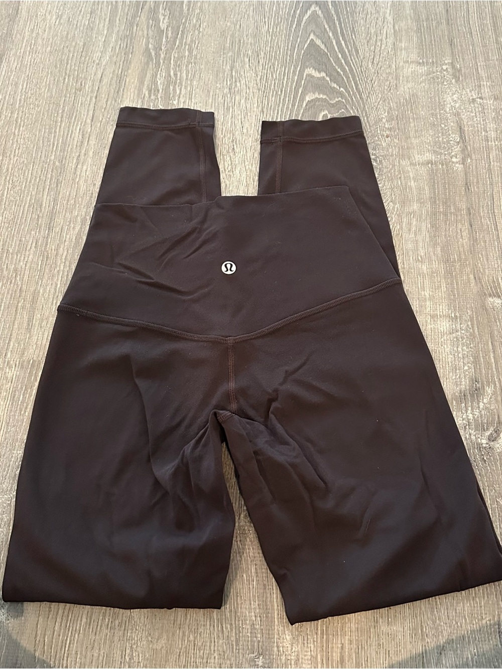 Lululemon brown high-waisted leggings in a size 4
